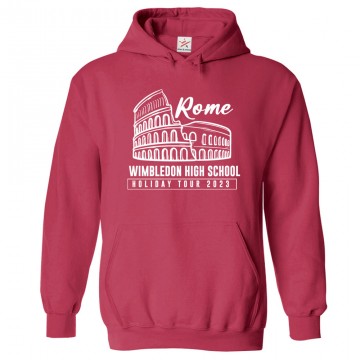 Rome Wimbledon High School Holiday Tour 2023 Kids & Adults Unisex Hoodie